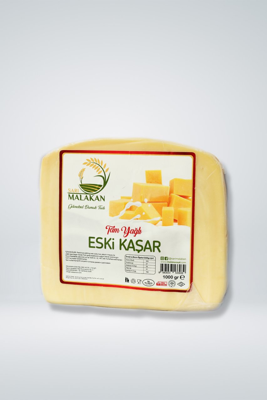 Tam Yağlı Eski Dilim Kaşar Peyniri (1000 gr)